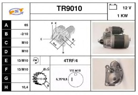 Startmotor TR9010