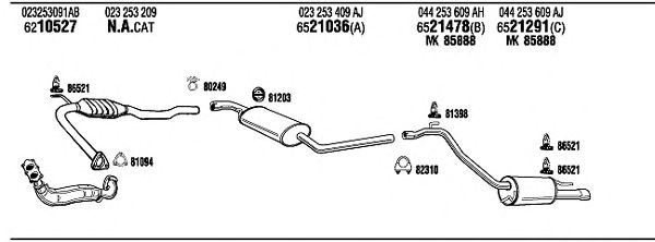 Exhaust System VW72303