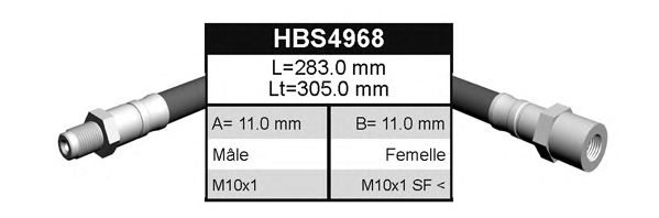 Tubo flexible de frenos BFH4968