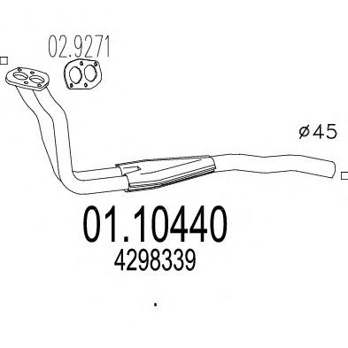 Exhaust Pipe 01.10440