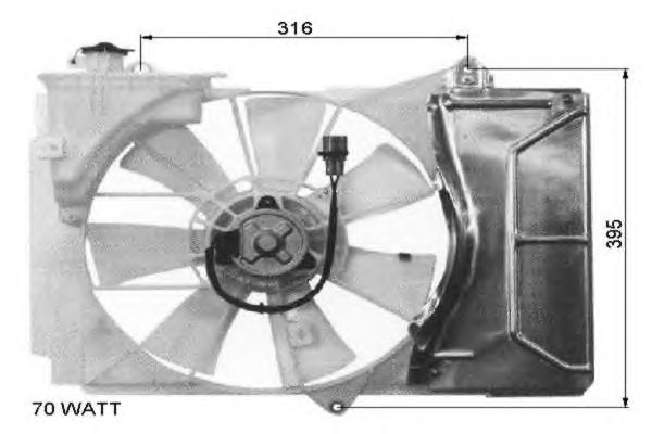 Fan, motor sogutmasi 47055
