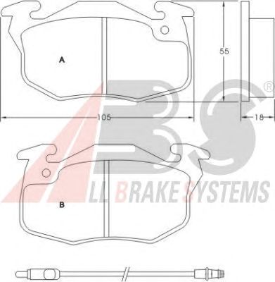 Brake Pad Set, disc brake 36565