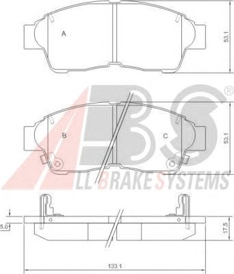 Brake Pad Set, disc brake 36777