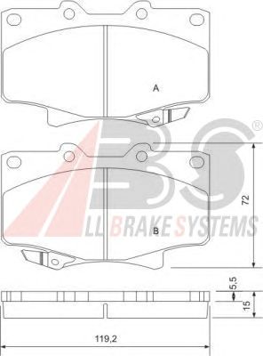 Brake Pad Set, disc brake 36882