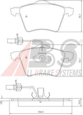 Brake Pad Set, disc brake 37141 OE