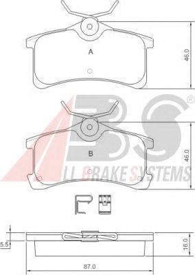 Brake Pad Set, disc brake 37270