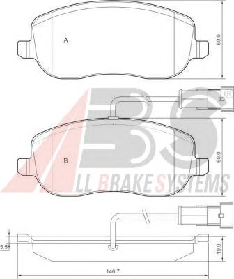 Brake Pad Set, disc brake 37495
