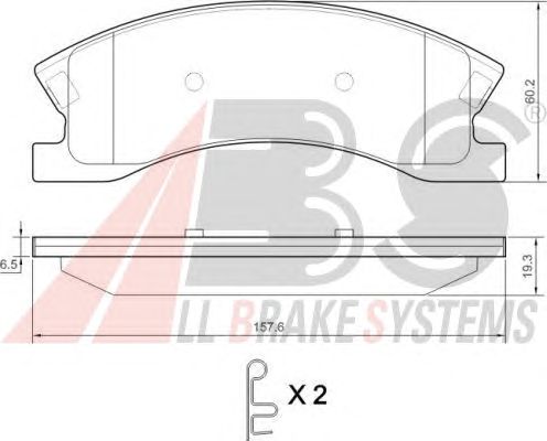Brake Pad Set, disc brake 38945