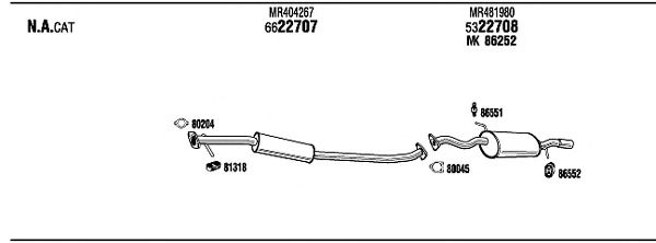 Exhaust System MIH16166