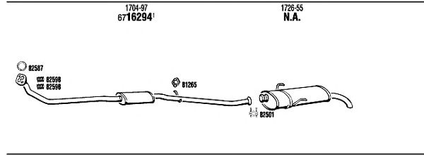 Exhaust System PE55019