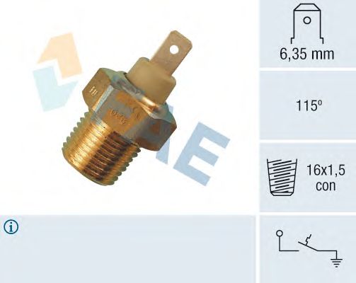 Temperature Switch, coolant warning lamp 35070