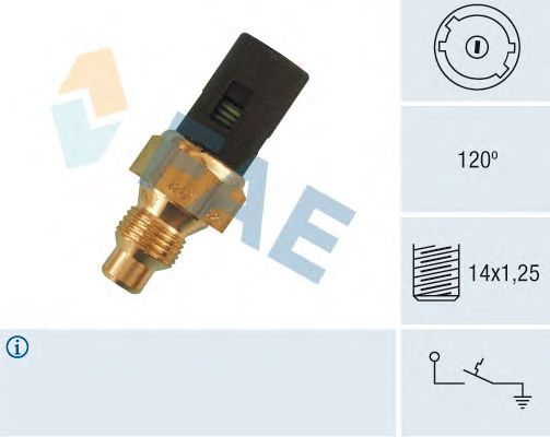Temperature Switch, coolant warning lamp 35250