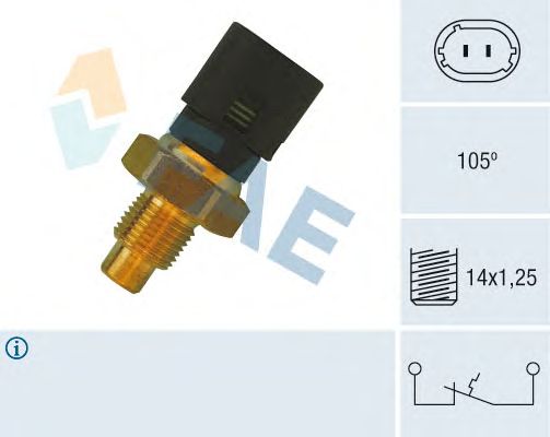 Temperature Switch, coolant warning lamp 35890