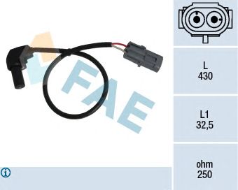 Sensor, crankshaft pulse; RPM Sensor, engine management 79184
