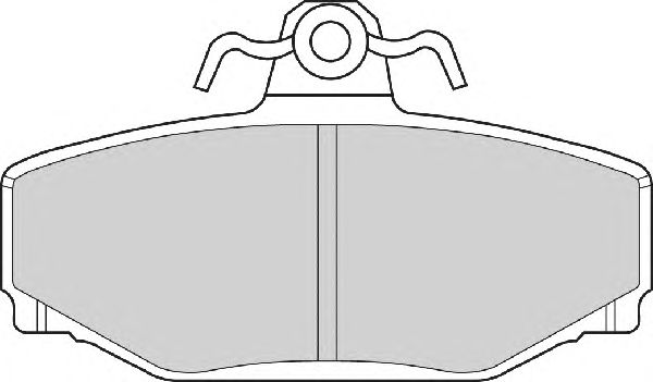 Kit de plaquettes de frein, frein à disque FD6716A