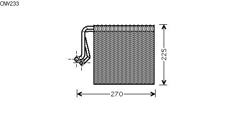 Evaporator, air conditioning CNV233