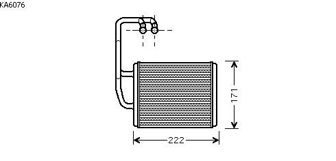 Voorverwarmer, interieurverwarming KA6076