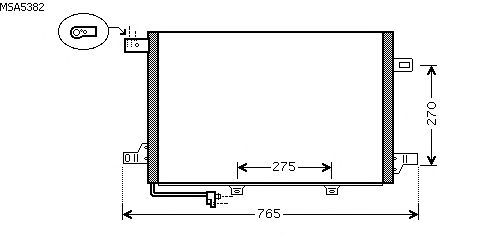 Condensator, airconditioning MSA5382