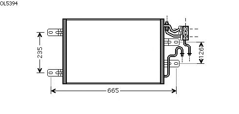Condensator, airconditioning OL5394