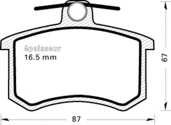 Brake Pad Set, disc brake 170