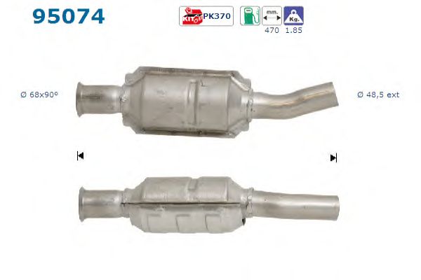 Catalytic Converter 95074
