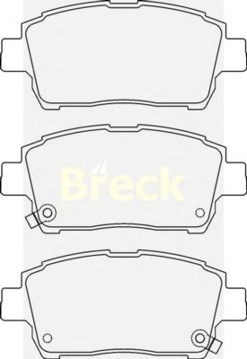 Brake Pad Set, disc brake 23510 00 702 10