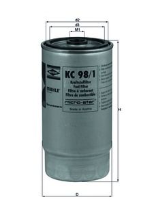 Filtro combustible KC 98/1