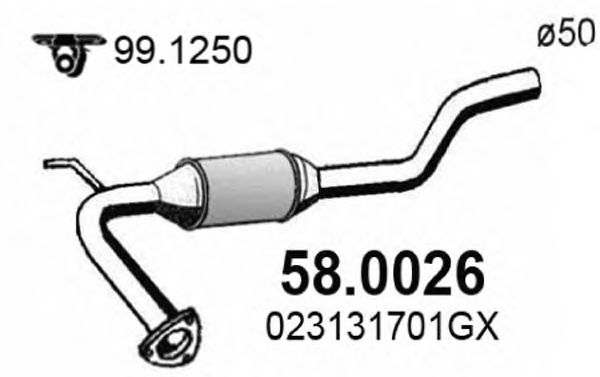 Catalytic Converter 58.0026