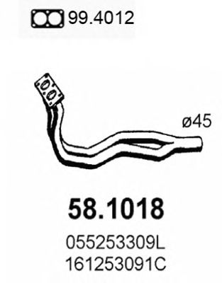 Exhaust Pipe 58.1018
