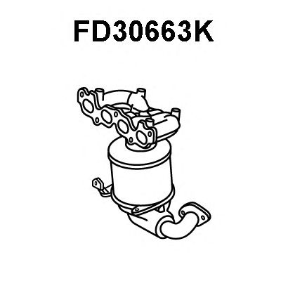 Manifold Catalytic Converter FD30663K
