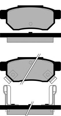 Комплект тормозных колодок, дисковый тормоз PA545