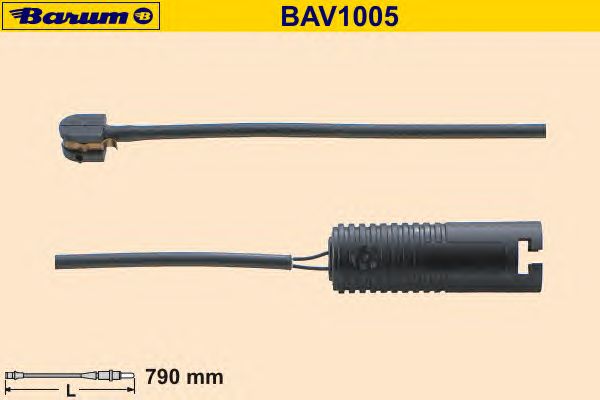 Waarschuwingscontact, remvoering-/blokslijtage BAV1005