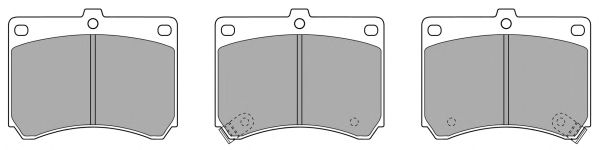 Kit de plaquettes de frein, frein à disque FBP-0797