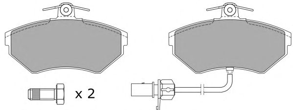 Brake Pad Set, disc brake FBP-1050-01