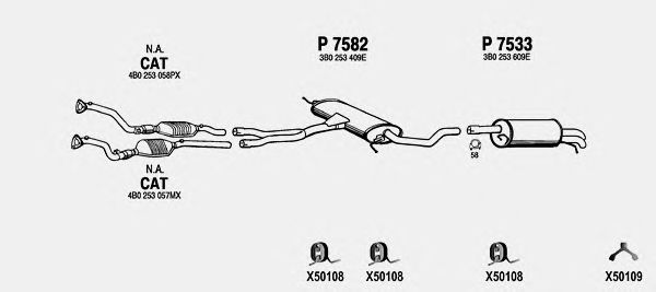 Exhaust System VW621