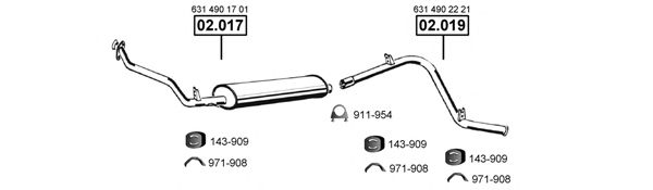 Exhaust System ME012255