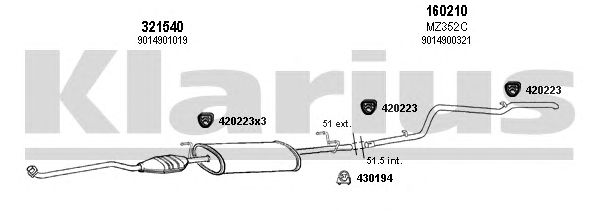 Exhaust System 600404E