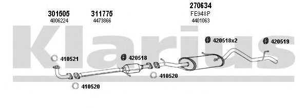 Exhaust System 361638E