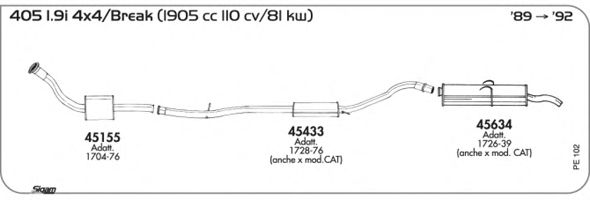Exhaust System PE102