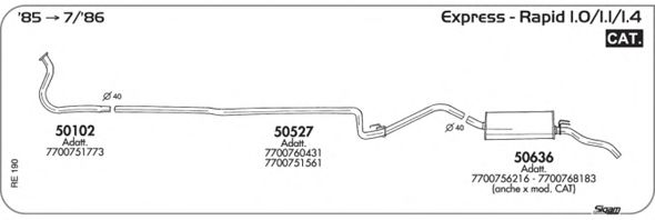 Exhaust System RE190