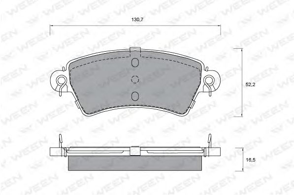 Brake Pad Set, disc brake 151-1321