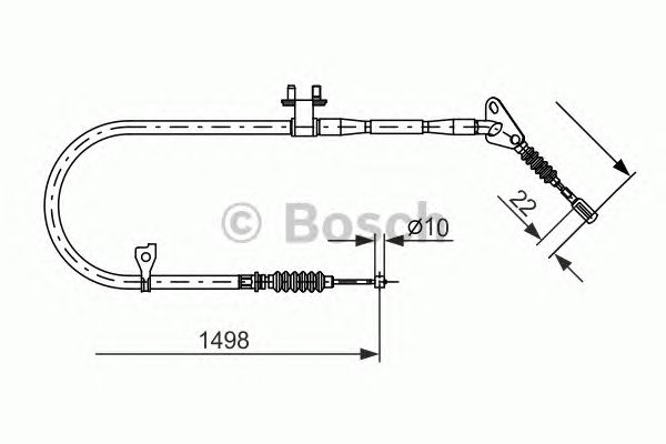 Cable, parking brake 1 987 477 494