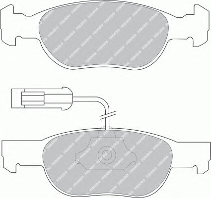 Kit de plaquettes de frein, frein à disque FSL1040