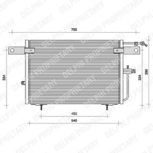 Condensator, airconditioning TSP0225083