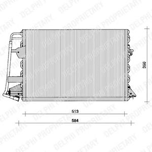 Condensator, airconditioning TSP0225099