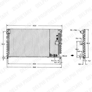 Condensator, airconditioning TSP0225149
