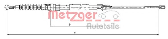 Cable, parking brake 10.7516