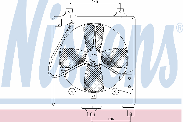 Fan, radiator 85068