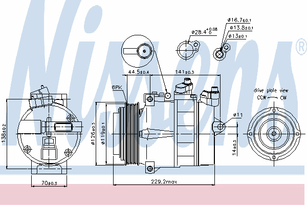 Compressor, airconditioning 89022