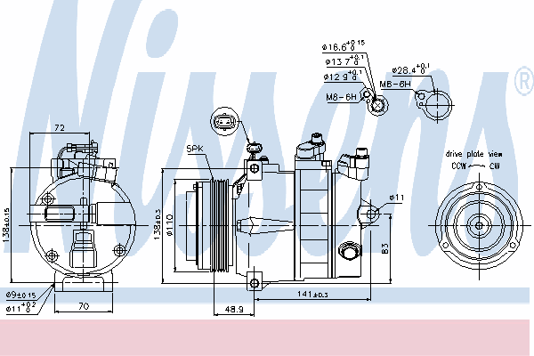 Compressor, airconditioning 89031